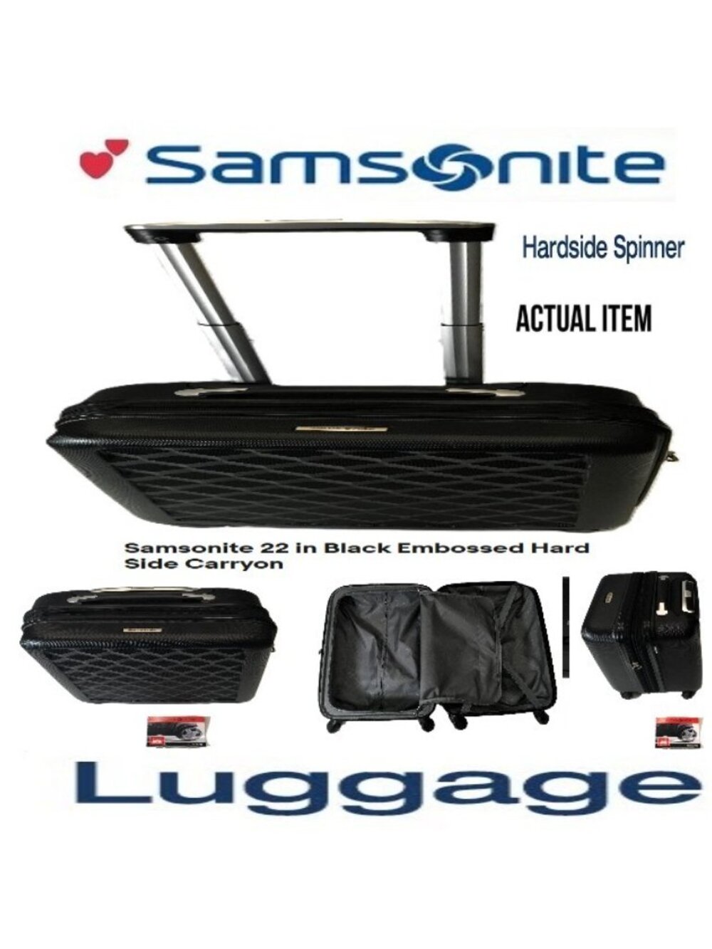 🛑 SAMSONITE 🆒 ROLLING ➕ LUGGAGE Expandable Carry-on Travel SUITCASE 💸BUYNOW‼️
